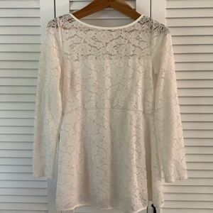 Jessica Simpson maternity white ivory lace size M